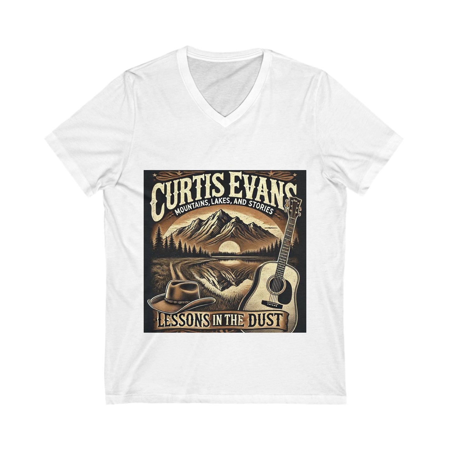 Unisex Jersey Short Sleeve V-Neck Tee