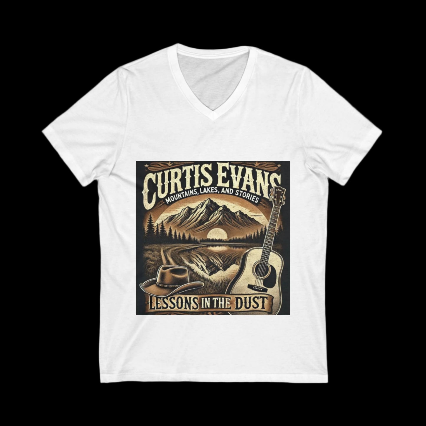 Unisex Jersey Short Sleeve V-Neck Tee