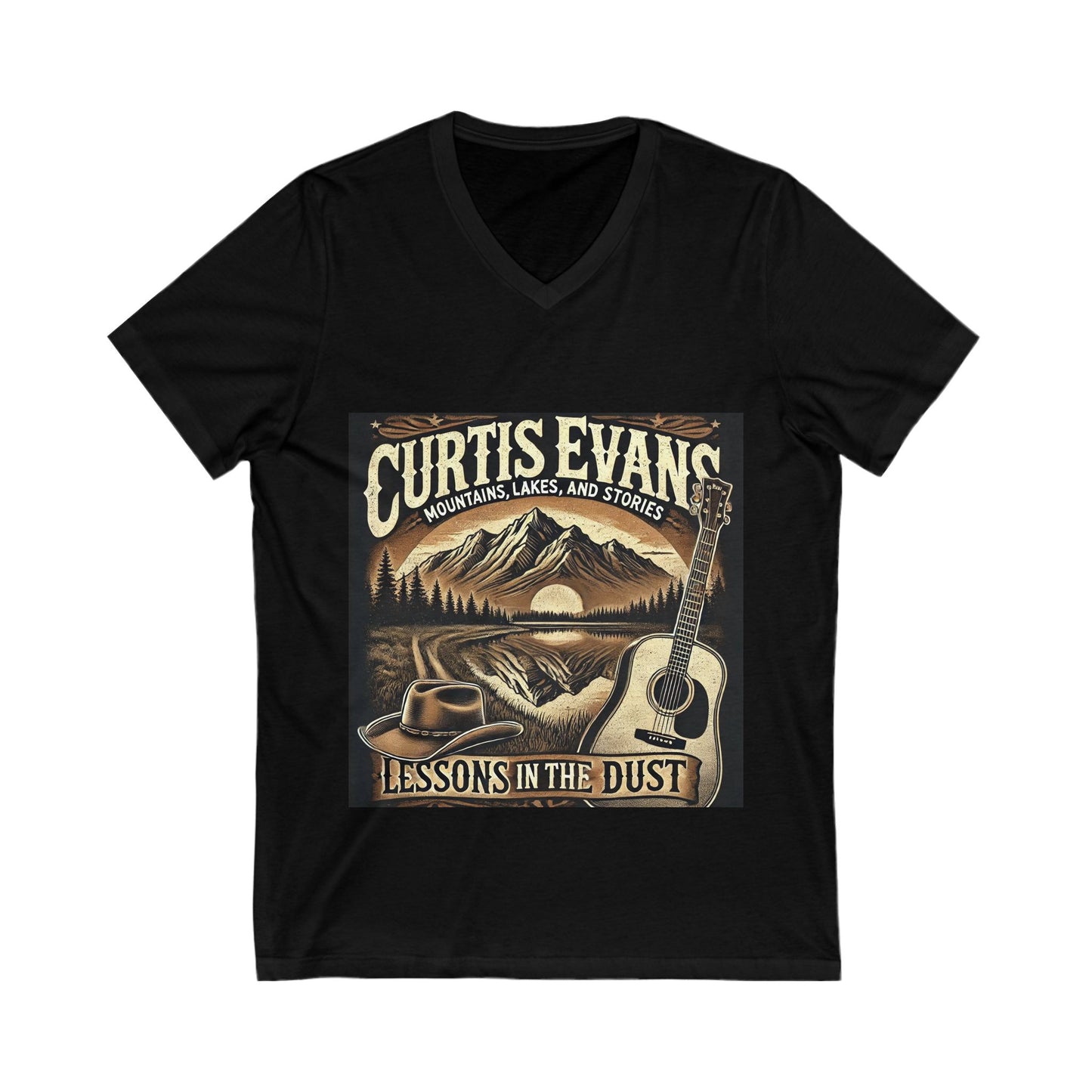Unisex Jersey Short Sleeve V-Neck Tee